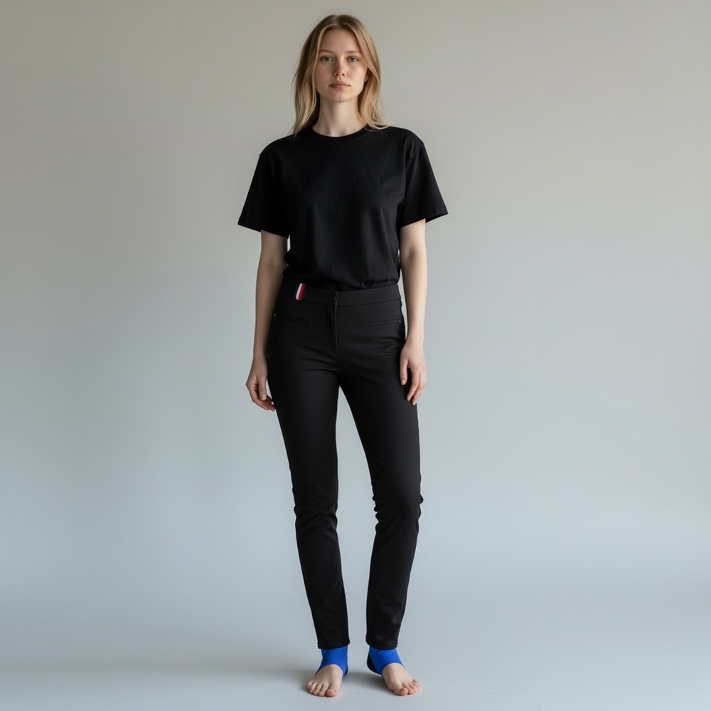 Rossignol Black Shell Ski Stirrup Leggings